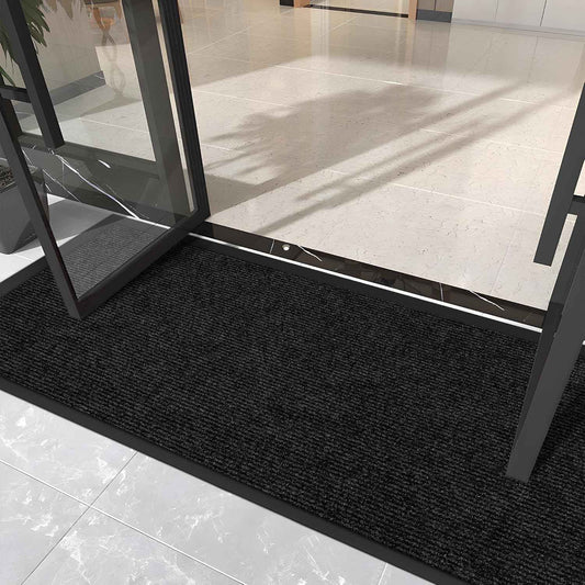 Custom Size Extra Large Front Door Mat, 3FT x 4FT Indoor Outdoor Entrance Commercial Floor Mat, Heavy Duty Dirt Trapper Doormat for Entryway Welcome Mat, Low Profile, Non-Slip, Waterproof
