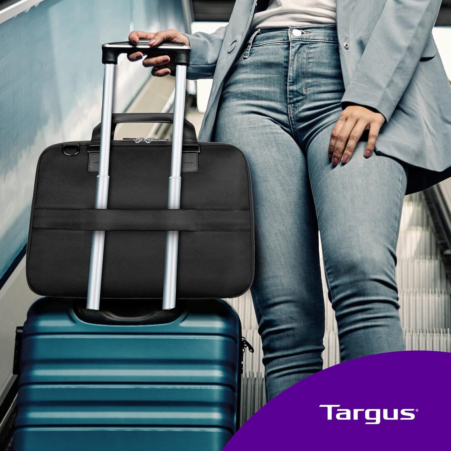 Targus Mobile Elite Checkpoint-Friendly Topload for 15.4-Inch Laptop Bag, Black (TBT045US)