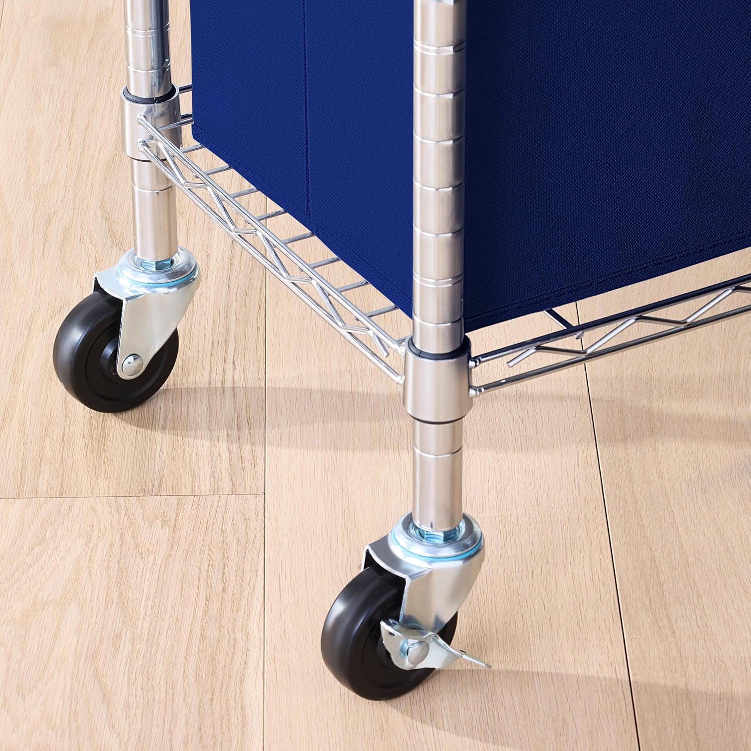 Amazon Basics Adjustable Clothes Rack for Handing, Double Hanging Rod Garment Rolling Closet Clothing Organizer, Chrome, 36'' x 14'' x 72'' - Lumora Desk