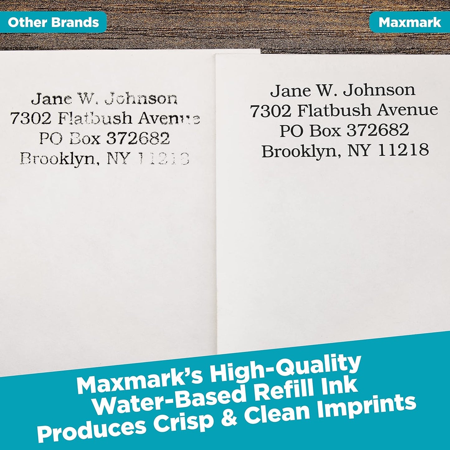 MaxMark Premium Refill Ink for self Inking Stamps and Stamp Pads, Blue Color - 1 oz.