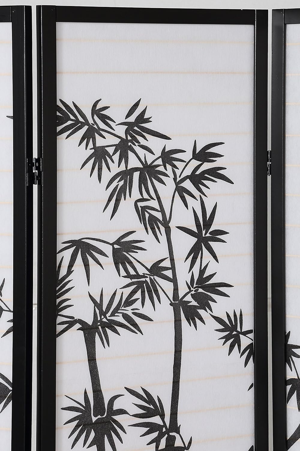 NicBex Room Divider 4 Panel Room Dividers with Oriental Style Partition Room Dividers and Folding Privacy Screens Wall Divider for Home, Office, Room Separation,72" W x 1" D x 71" H, Black - Lumora Desk
