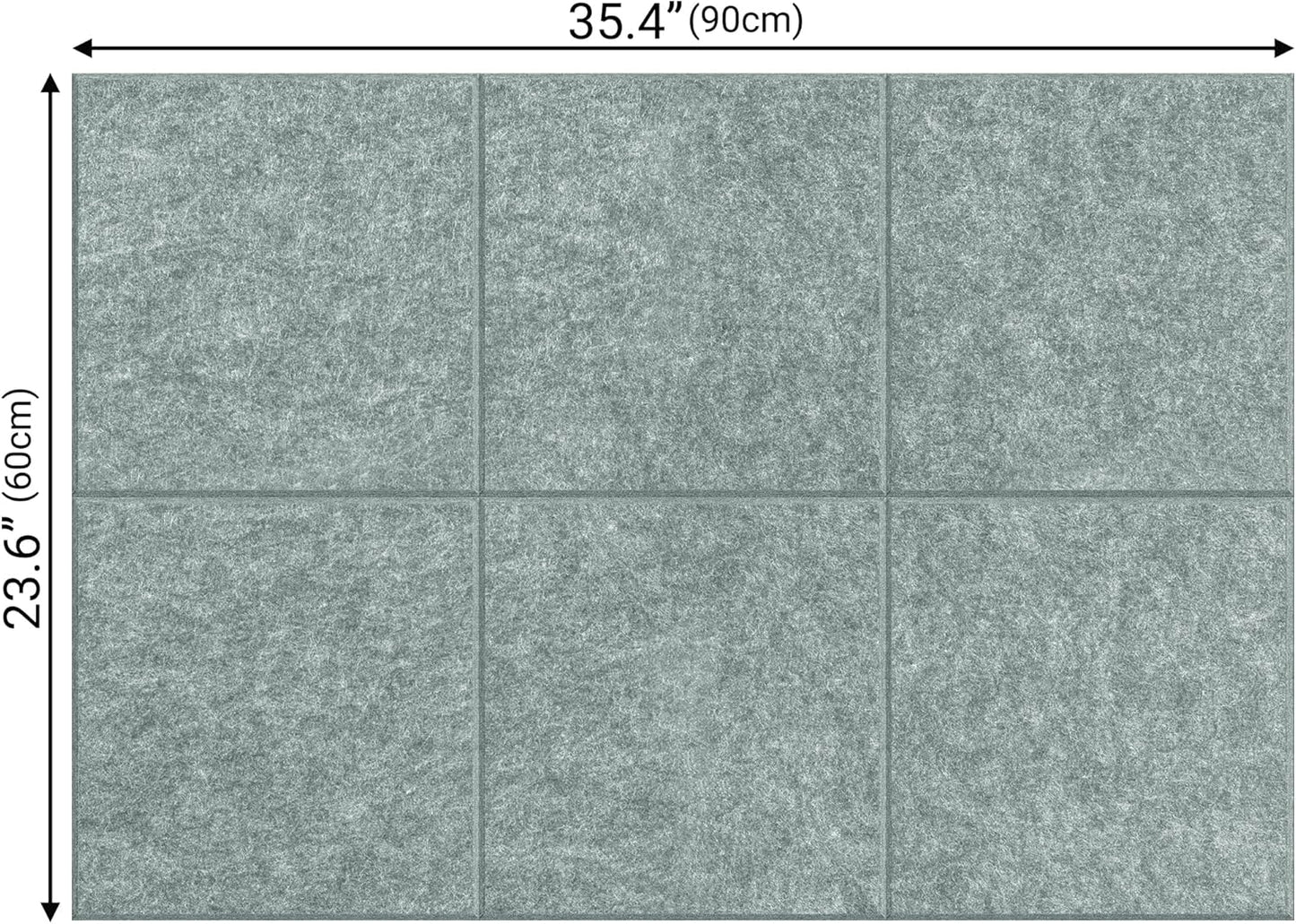 AKTOP Cork Board Bulletin Board 24"x36", 6 Pack Removable Felt Cork Board Tiles for Wall, Large Corkboard Notice Pin Board for Office, School & Home,24 Safe Adhesive Tabs, 20 Push Pins, Grey - Lumora Desk