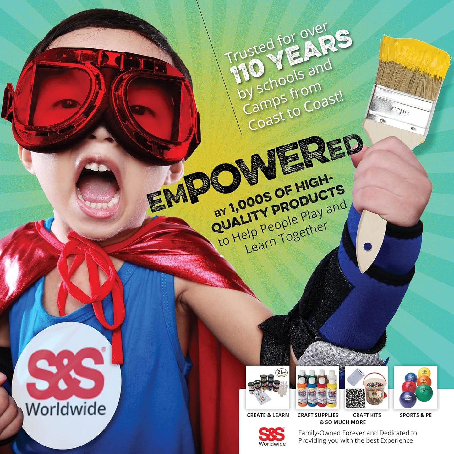 S&S Worldwide Color Splash! Liquid Tempera Bulk Paint, Set of 12 in 11 Bright Colors, 16-oz Easy-Pour Squeeze Bottles, For Arts & Crafts, School, Classroom, Poster Paint, For Kids & Adults, Non-Toxic