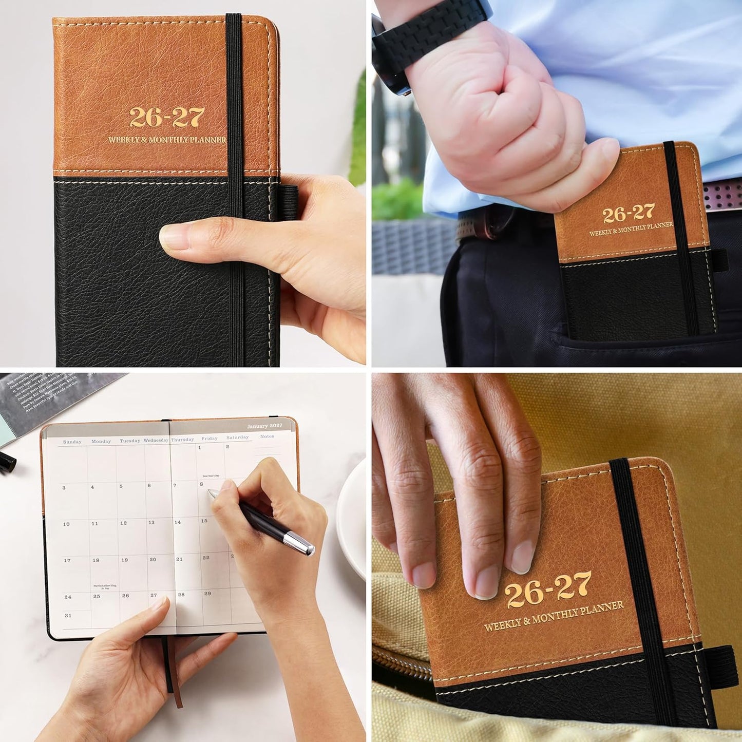 Pocket Calendar 2026-2027 for Purse - Pocket Planner 2026-2027, Small Planner from July 2026 to June 2027, 6, 6.4'' x 3.8