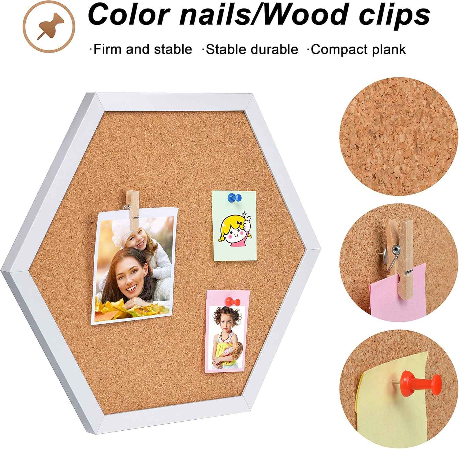 Facilife 4 Packs Cork Board,Corkboards for Wall,Small Cork Board Decorations,Cork Boards for Walls with Frame, Decorative for Office, School & Home