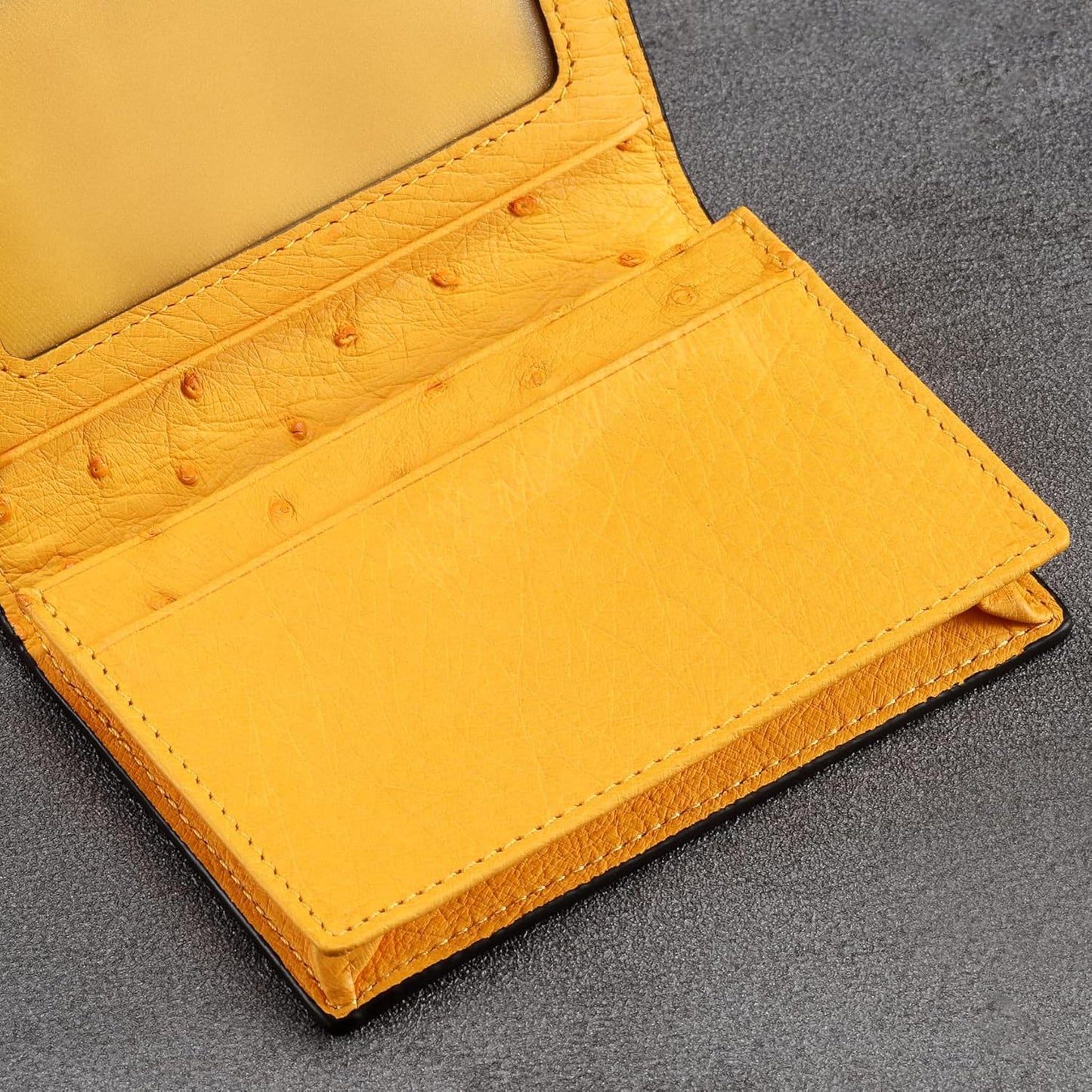 Leather Business Card Case Holder for Men & Women, Italian Calfskin