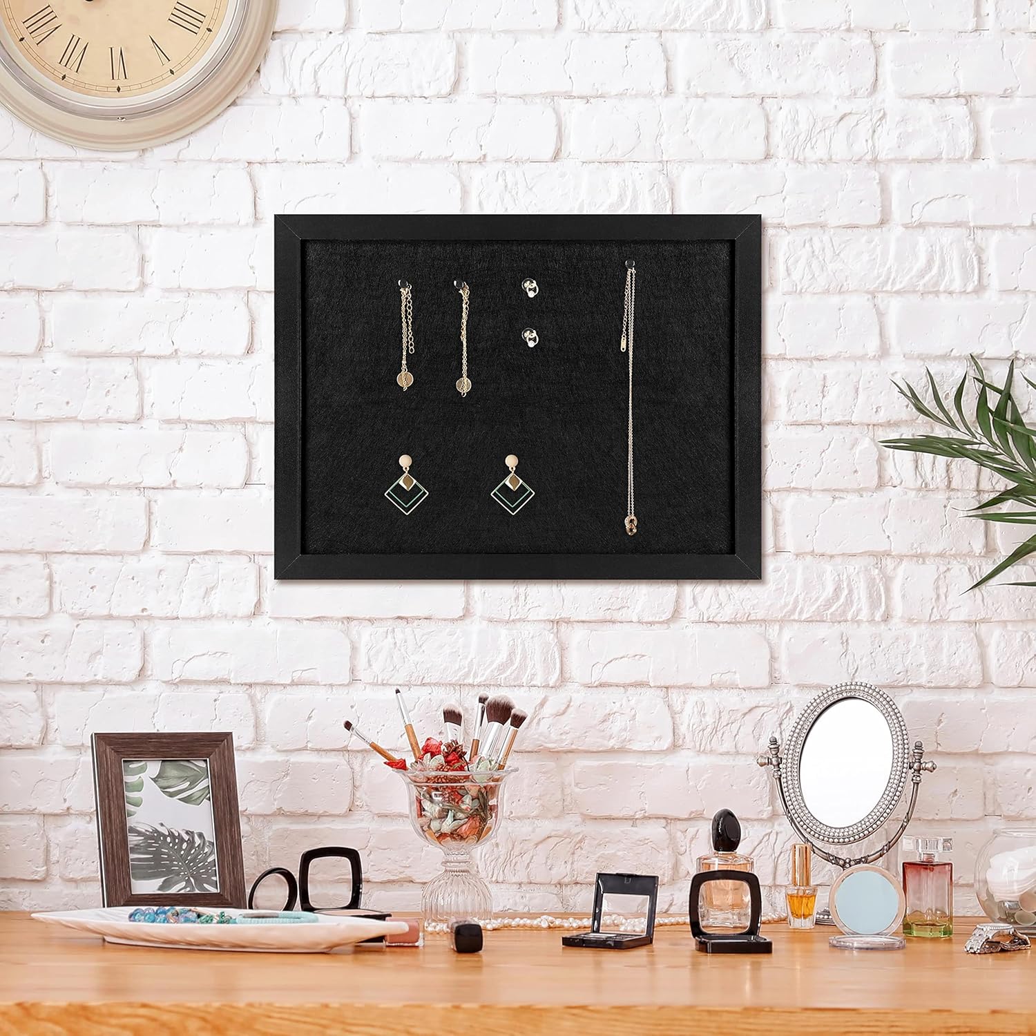 TORASO Cork Board Bulletin Board, 11" X 8" Cork Boards for Walls with Pins, Eye Bolts, gaskets, Screws, Pin Board for Office, School and Home (BK,22 * 30cm,1P) - Lumora Desk