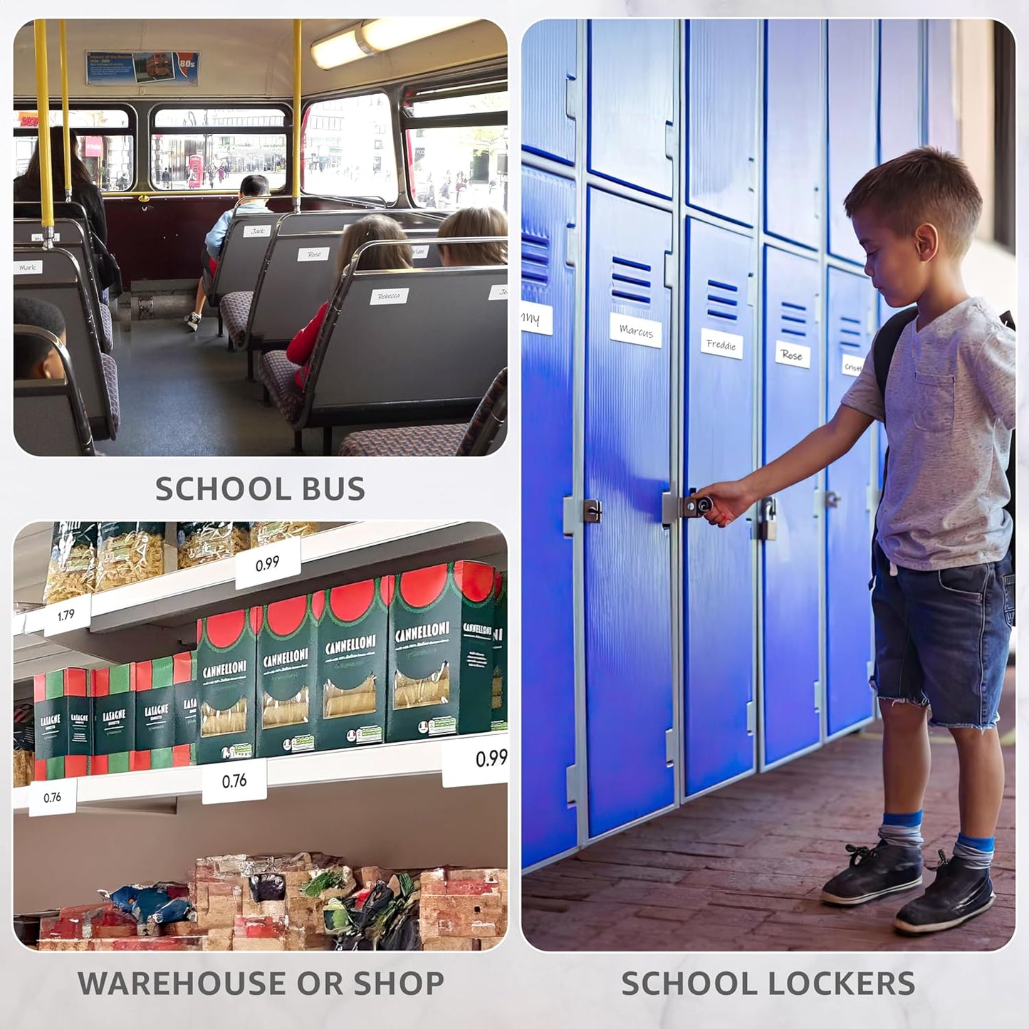 64 Pack Dry Erase Magnetic Labels 2x4 in - Dry Erase Magnets for Classroom Lockers School Bus - Magnetic Dry Erase Labels - Magnet Labels for Whiteboard - Name Magnets Plates for Classrooms Blanked