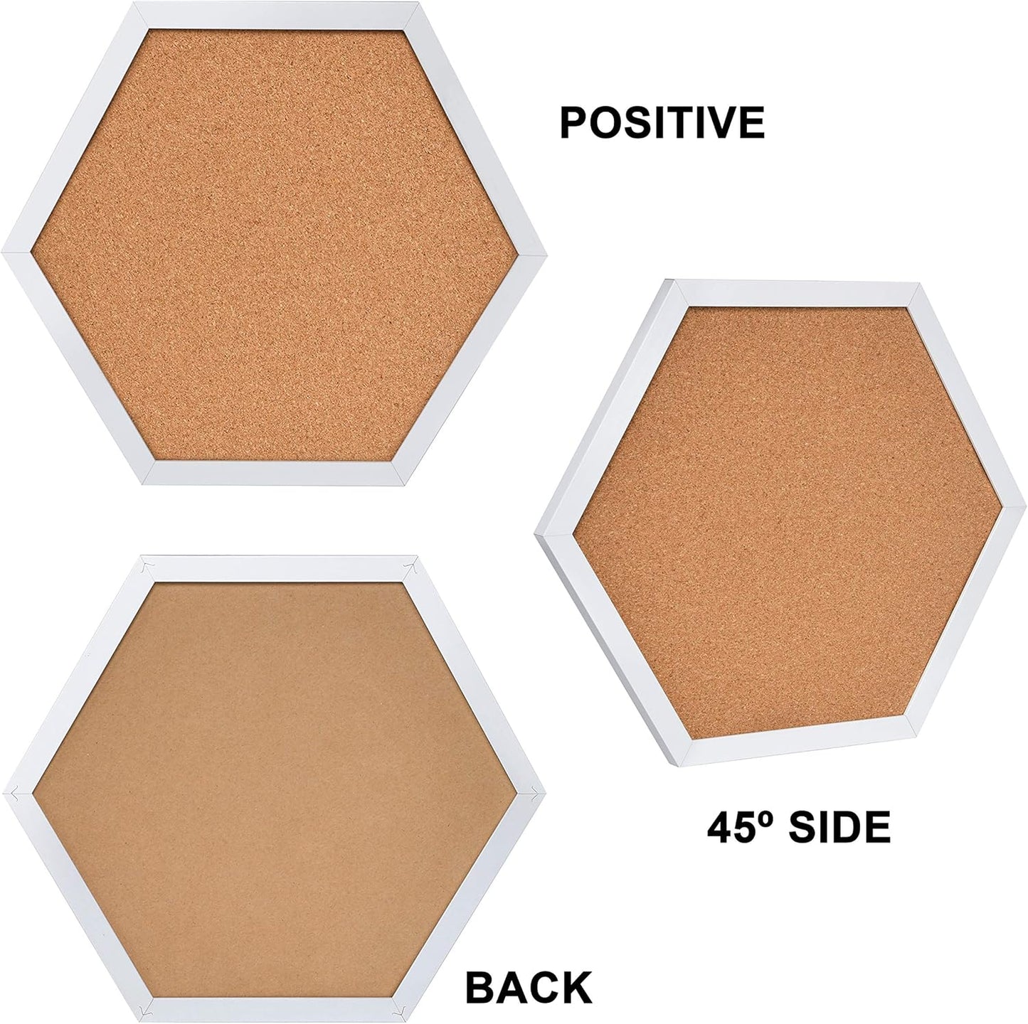 Facilife 4 Packs Cork Board,Corkboards for Wall,Small Cork Board Decorations,Cork Boards for Walls with Frame, Decorative for Office, School & Home