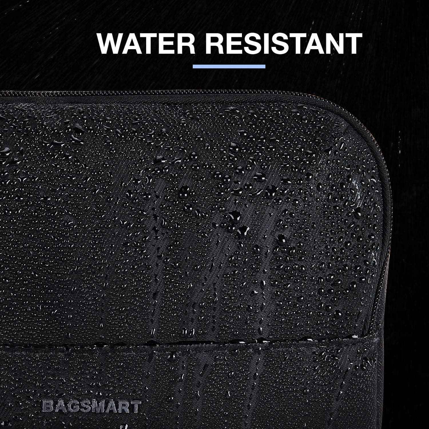 BAGSMART Large Toiletry Bag for Men, Valentines' Day Gifts Travel Organizer Hanging Dopp Kit Water Resistant Shaving Bag for Bathroom Shower, Toiletries Accessories,Travel Essentials, Black-Large