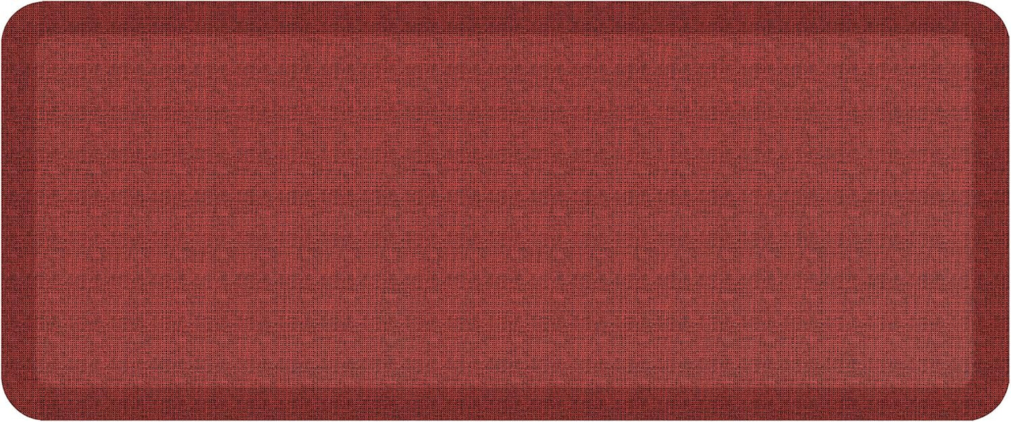 NewLife by GelPro Anti-Fatigue Designer Comfort Kitchen Floor Mat, 20x48, Tweed Barn Red Stain Resistant Surface with 3/4” Thick Ergo-Foam Core for Health and Wellness